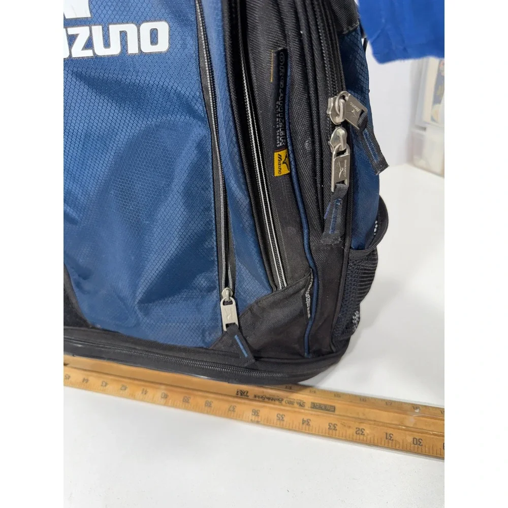 Mizuno Organizer Series Baseball Softball Backpack Navy Blue Black Gear Bag
